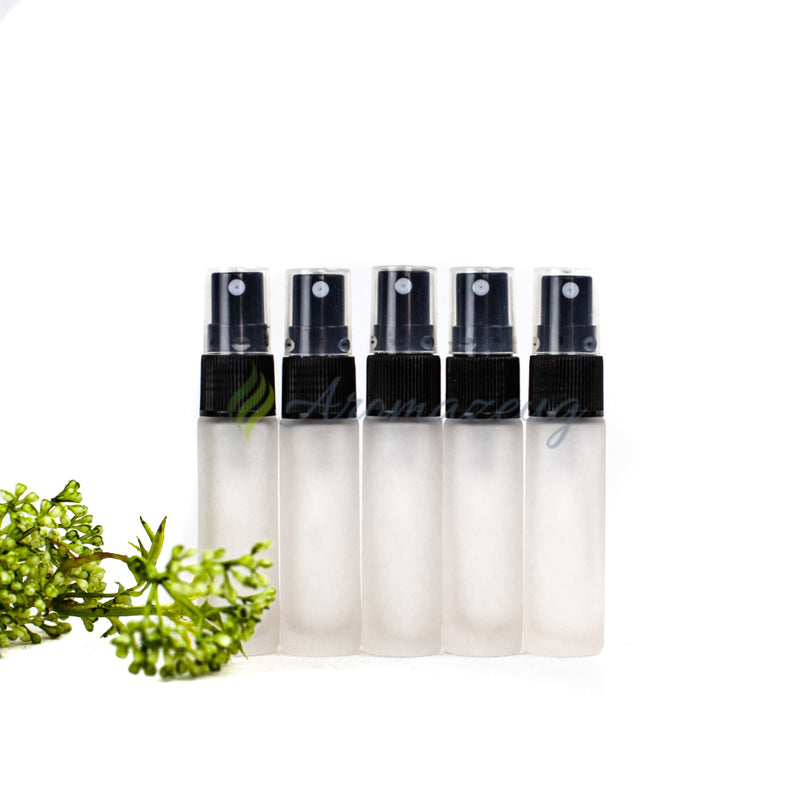 Laden Sie das Bild in Galerie -Viewer, 10 Ml Deluxe Farbige Roll-On-Flaschen In Matt Mit Spray-Aufsatz - Paket Von 5 Spray Flasche
