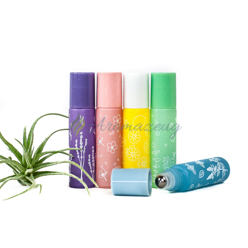 Laden Sie das Bild in Galerie -Viewer, 10 Ml Roll-On-Flaschen ’Happy Flower’ Roll-On Flasche

