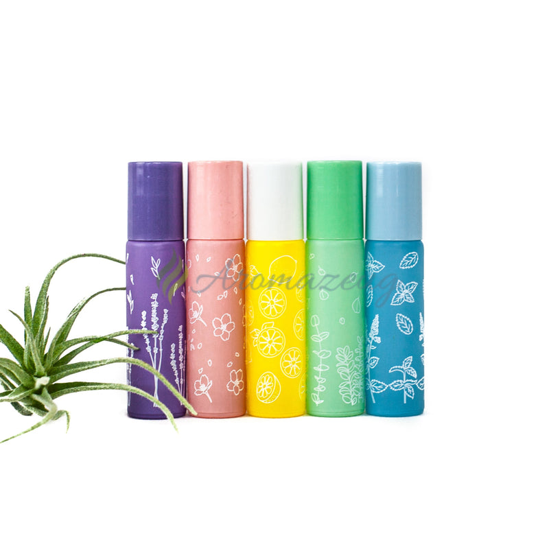 Laden Sie das Bild in Galerie -Viewer, 10 Ml Roll-On-Flaschen ’Happy Flower’ Roll-On Flasche
