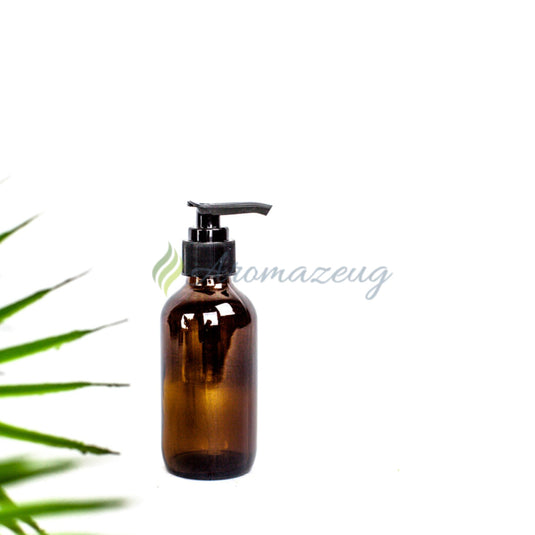 120 Ml Flasche Mit Pumpenspender Braunglas Behälter