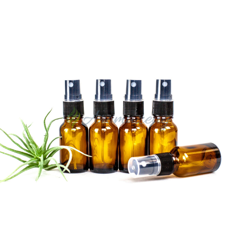 Laden Sie das Bild in Galerie -Viewer, 15 Ml Spray Flasche - Paket Von 5 Braunglas
