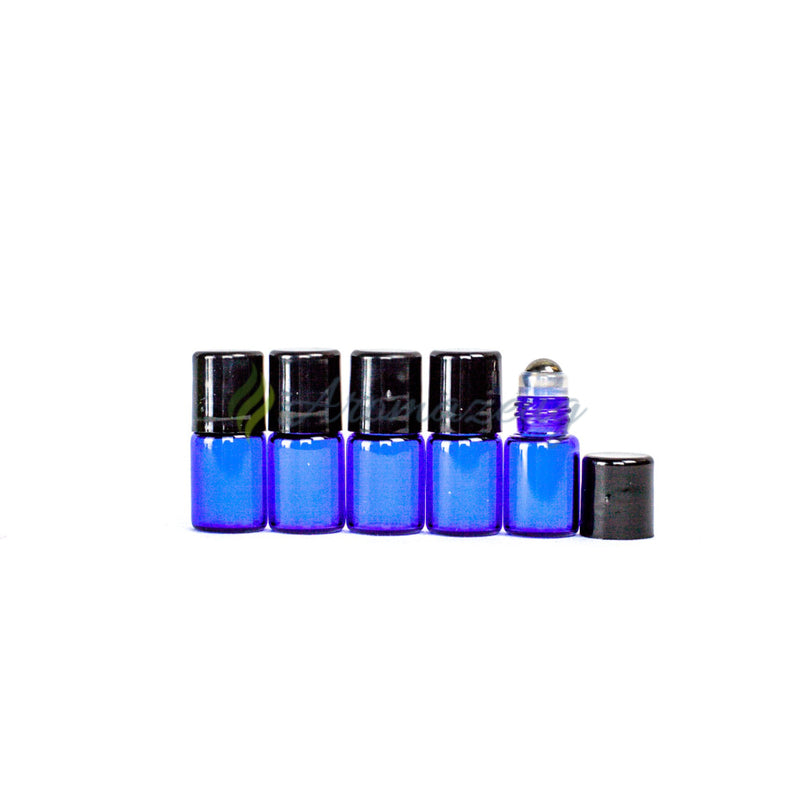 Laden Sie das Bild in Galerie -Viewer, 2 Ml Roll-On Flaschen - Paket Von 5 Blau Flasche
