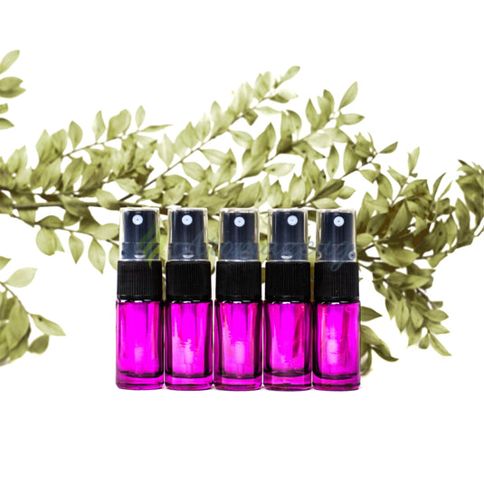 5 Ml Farbige Roll-On-Flaschen Mit Spray-Aufsatz - Paket Von Magenta Spray Flaschen