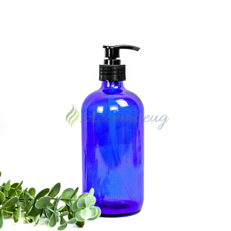Laden Sie das Bild in Galerie -Viewer, 500 Ml Flasche Mit Pumpspender Braunglas Behälter
