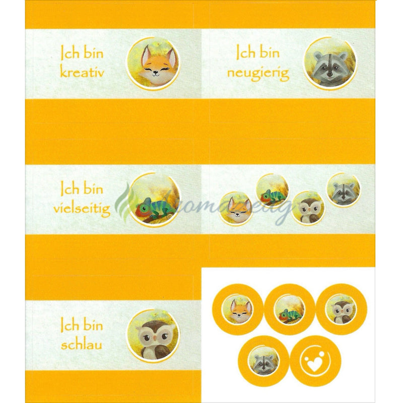 Laden Sie das Bild in Galerie -Viewer, Aufkleber Inklusive 10Ml Roll-On Flaschen Passend Zum Affirmationskartenset Für Kinder (1. Auflage)
