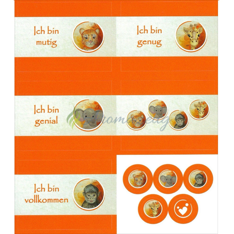 Laden Sie das Bild in Galerie -Viewer, Aufkleber Inklusive 10Ml Roll-On Flaschen Passend Zum Affirmationskartenset Für Kinder (1. Auflage)
