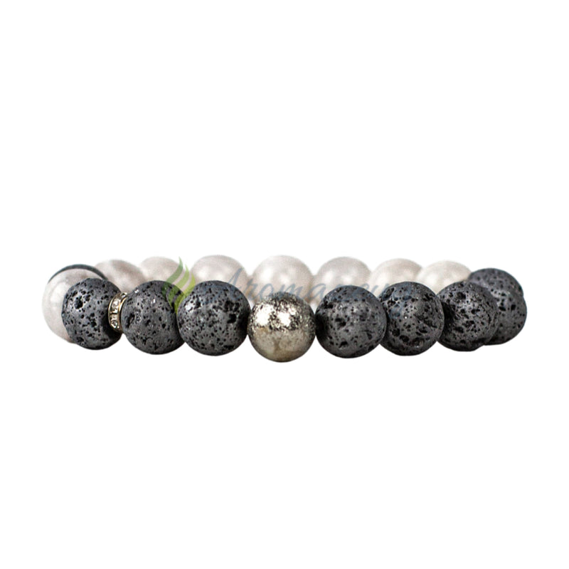 Laden Sie das Bild in Galerie -Viewer, Ava Lavastein Diffuser Armband Silber Zubehör
