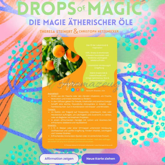 DROPS OF MAGIC - Digitales Kartendeck über ätherische Öle