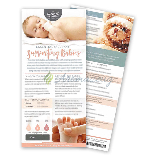 Essential Oils For Supporting Babies Card (English) English Cards