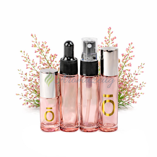 Flaschen Set PINK ROSE mit Logo Roll-On Flaschen