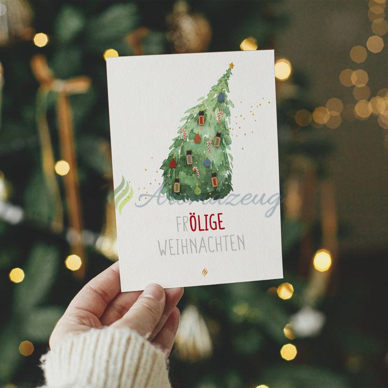 Laden Sie das Bild in Galerie -Viewer, Grußkarte Frölige Weihnachten Inkl. Briefumschlag (Paket Von 2) Papeterie &amp; Schreibwaren
