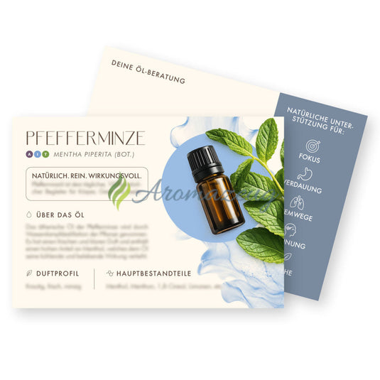 Infokärtchen PFEFFERMINZE - Paket von 10 - Für Berater