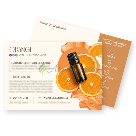 Infokärtchen ORANGE - Paket von 10 - Für Berater