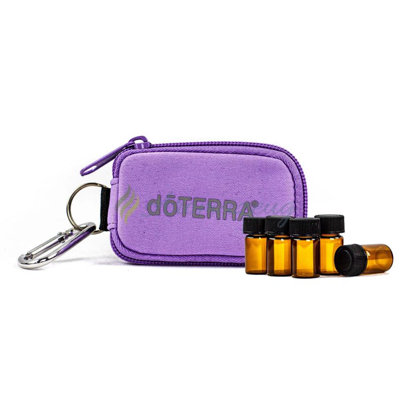 Laden Sie das Bild in Galerie -Viewer, Kombipaket: 8 X 2 Ml Probeflaschen &amp; Schlüsselanhänger-Tasche Für Lila Mit Logo Tasche
