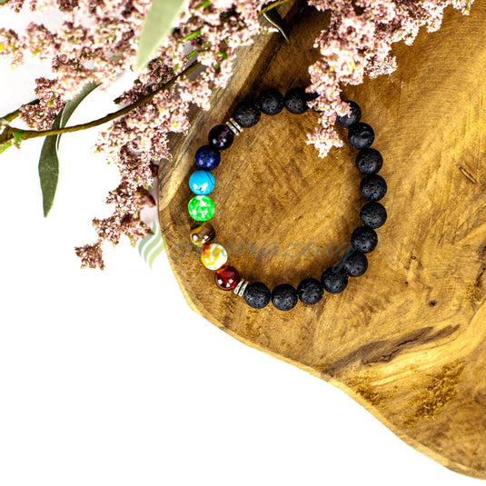 Lavastein Chakra Armband Zubehör