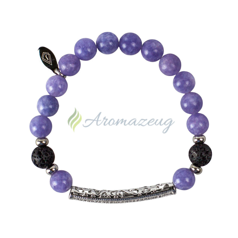 Laden Sie das Bild in Galerie -Viewer, Lavastein Diffuser Armband ANGELA Schmuck
