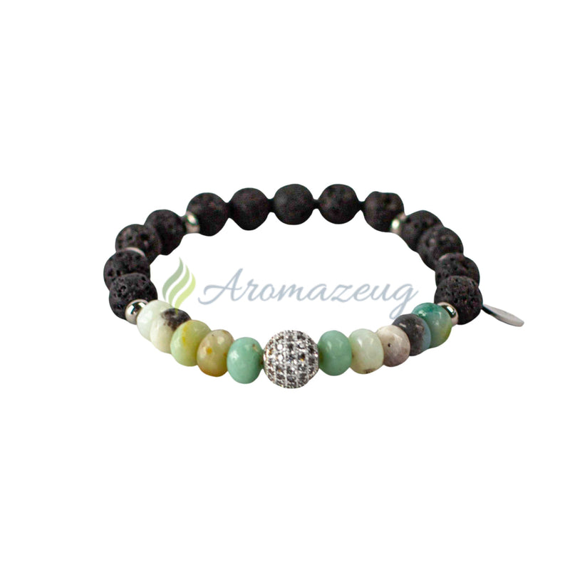 Laden Sie das Bild in Galerie -Viewer, Lavastein Diffuser Armband PARIS Schmuck
