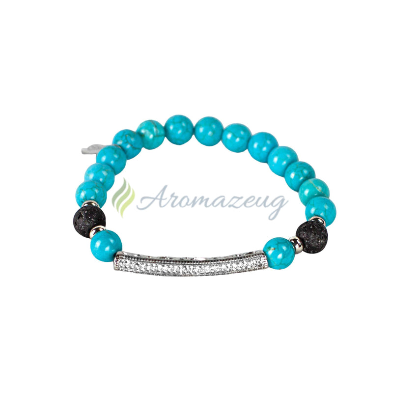 Laden Sie das Bild in Galerie -Viewer, Lavastein Diffuser Armband TESSA Schmuck

