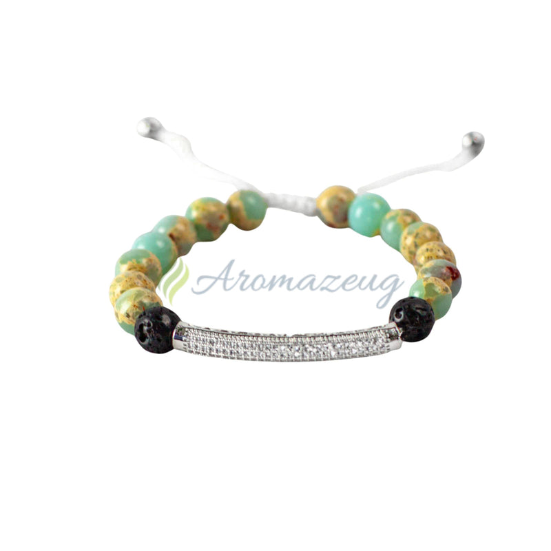 Laden Sie das Bild in Galerie -Viewer, Lavastein Diffuser Armband TRISH Schmuck
