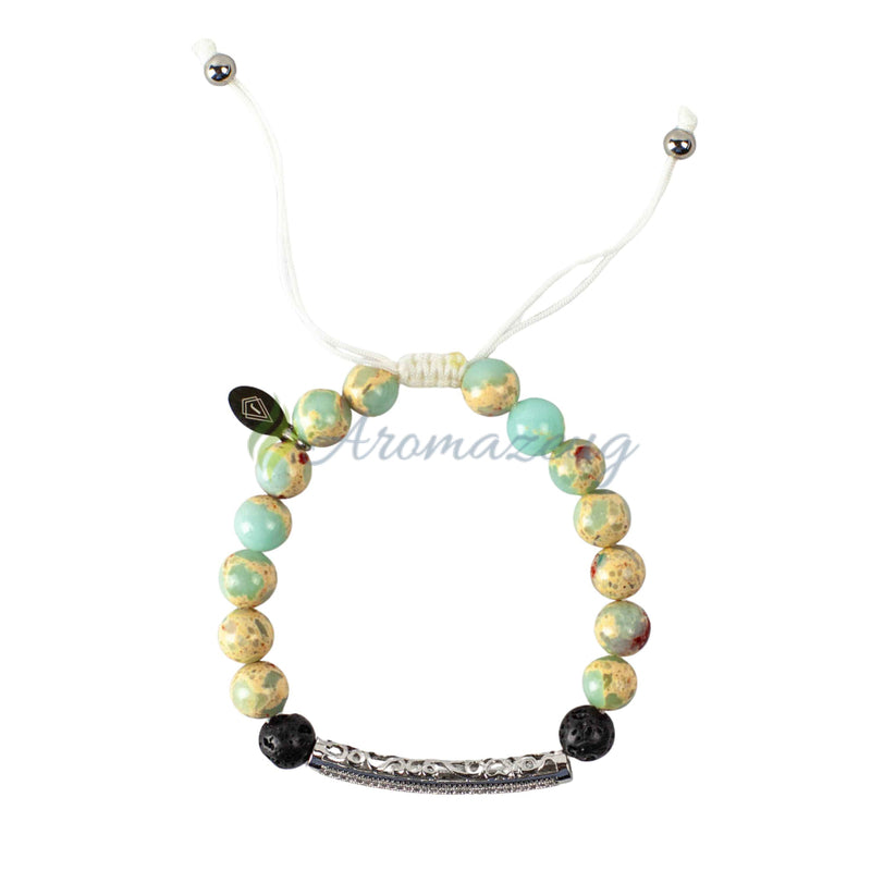 Laden Sie das Bild in Galerie -Viewer, Lavastein Diffuser Armband TRISH Schmuck
