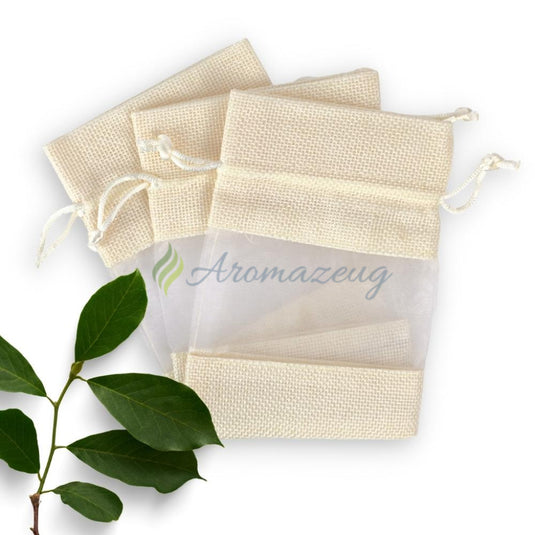 Leinensäckchen Duo 10 X 15 Cm (Paket Von 5) Beige Zubehör