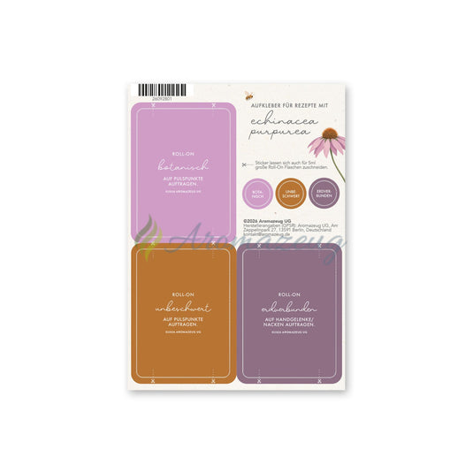Rezeptkarte Echinacea Öl (inklusive Aufkleberbogen) - Karten