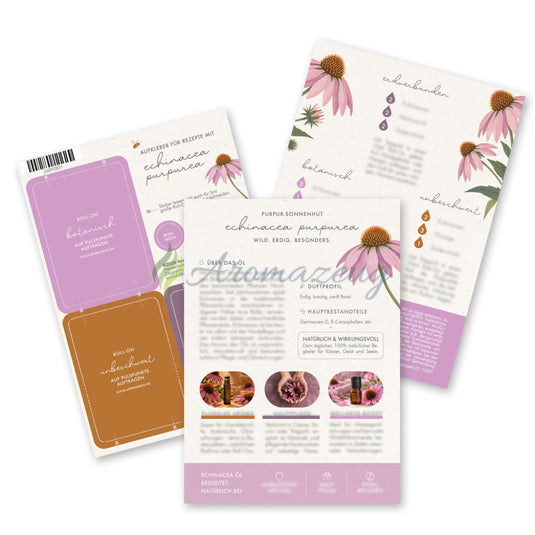 Rezeptkarte Echinacea Öl (inklusive Aufkleberbogen) - Karten