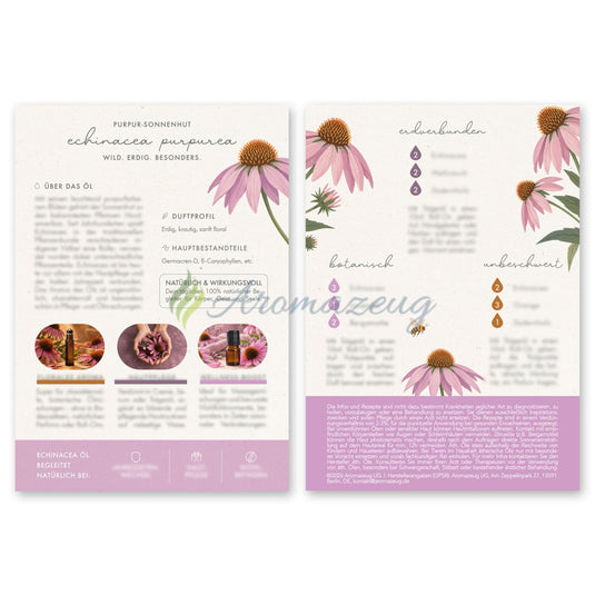 Rezeptkarte Echinacea Öl (inklusive Aufkleberbogen) - Karten