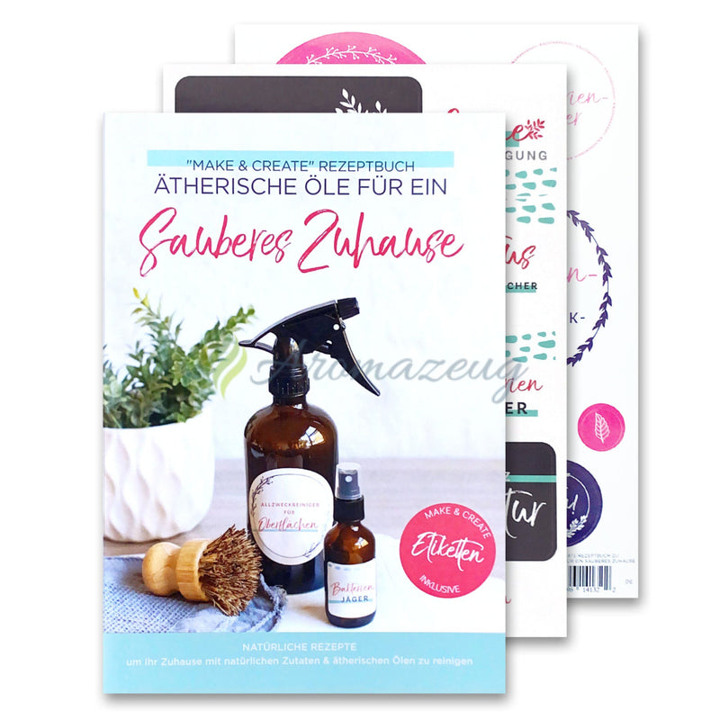 Laden Sie das Bild in Galerie -Viewer, Make &amp; Create Rezeptbuch: Ätherische Öle für ein sauberes Zuhause Bücher
