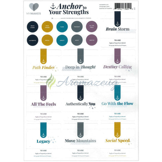 MyMakes Aufkleber: Anchor to your strenghts (Englisch) Aufkleber