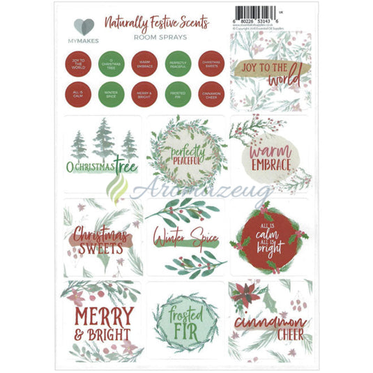 MyMakes Aufkleber: Naturally festive scents (Englisch) Aufkleber