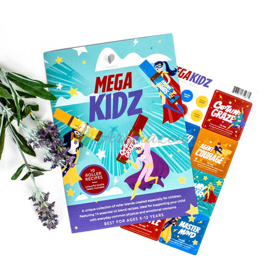 Mymakes Faltblatt Für Roll-Ons & Sprays: Mega Kidz Rezeptheft