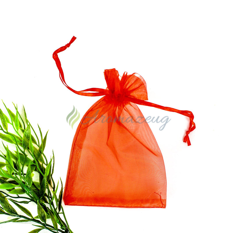 Laden Sie das Bild in Galerie -Viewer, Organzasäckchen 10 X 15 Cm Als Geschenkbeutel - Paket Von Rot Zubehör

