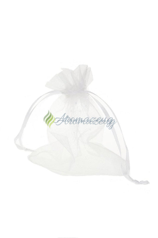 Organzasäckchen 9 X 12 Cm Als Geschenkbeutel - Paket Von 10 Weiß