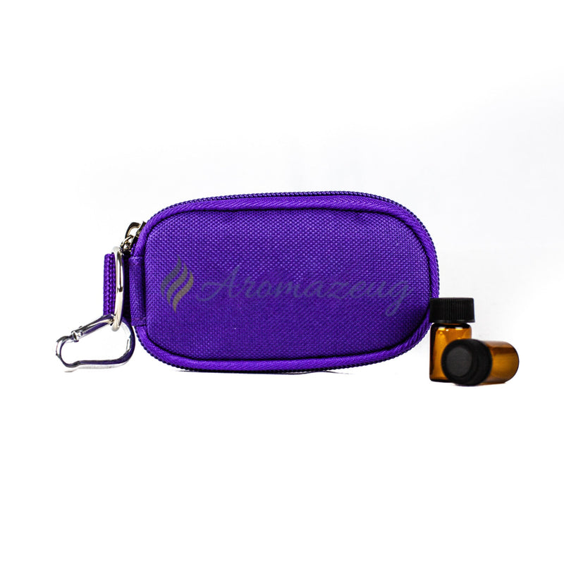 Laden Sie das Bild in Galerie -Viewer, Schlüsselanhänger-Tasche Nylon Für 10 Probeflaschen Lila Tasche
