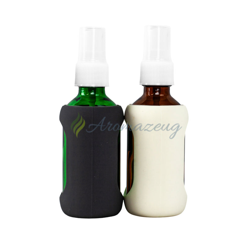 Laden Sie das Bild in Galerie -Viewer, Serenity - 60 Ml Sprayflaschenset In Grün Und Braun Mit Silikonhüllen Edler Geschenkverpackung
