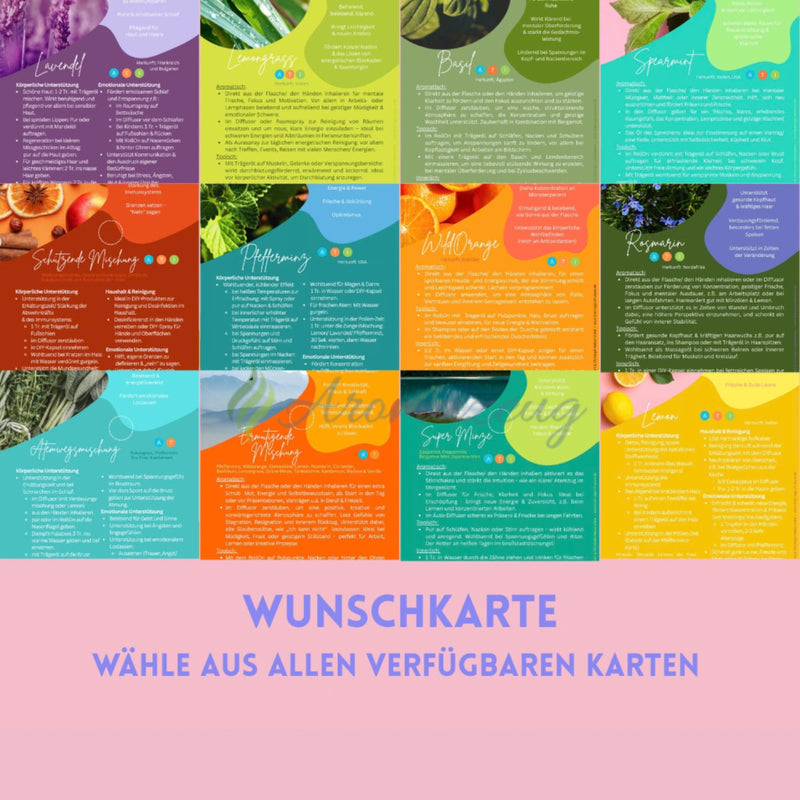 Laden Sie das Bild in Galerie -Viewer, DROPS OF MAGIC - Personalisierte digitale Infokarten zu ätherischen Ölen - Personalisierte Wunschkarte (1 digitale
