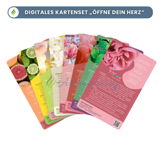 DROPS OF MAGIC - Personalisierte digitale Infokarten zu ätherischen Ölen - Personalisiertes Infokartenset ’Öffne dein